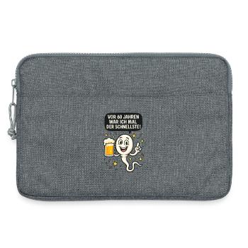 Vor 60 Jahren war ich der Schnellste 60 Geburtstag - Laptoptasche 13" - Grau meliert - Vorne