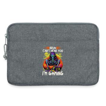Jeu de Skeleton Gaming Halloween - Sacoche pour ordinateur portable 13 pouces - gris chiné - Devant