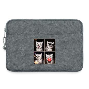 Chats Chat Exotique à Poil Court - Sacoche pour ordinateur portable 13 pouces - gris chiné - Devant