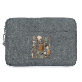 Coffee Love | Barista & Hand Filter - Laptop bag 13" - heather grey - Front