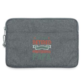 Papa professionnel non à la retraite - Sacoche pour ordinateur portable 13 pouces - gris chiné - Devant