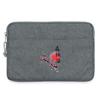 japan Kirschblüte japanisch anime asiatisch - Laptoptasche 13" - Grau meliert - Vorne
