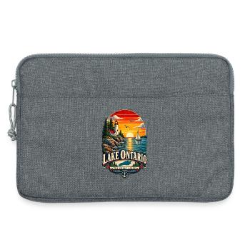 Lake Ontario Funny Vintage - Laptoptasche 13" - Grau meliert - Vorne