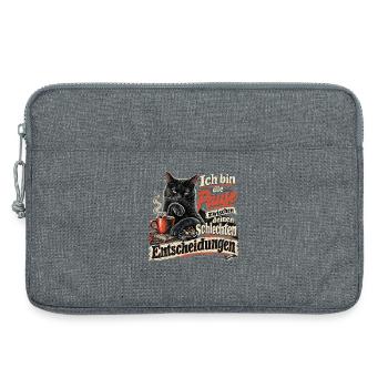 Ich bin die Pause zwischen deinen schlechten - Laptoptasche 13" - Grau meliert - Vorne