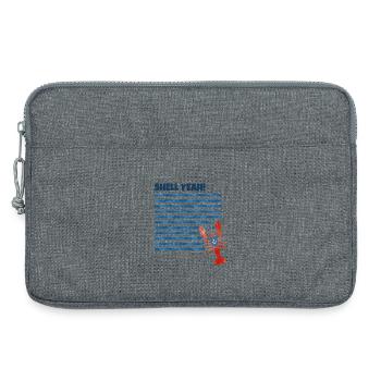 SHELL YEAH! – Lustiges Hummer & Küsten Design - Laptoptasche 13" - Grau meliert - Vorne