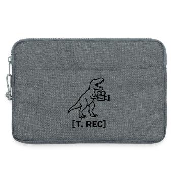 Dinosaurier Kameramann | Film Humor - Laptoptasche 13" - Grau meliert - Vorne