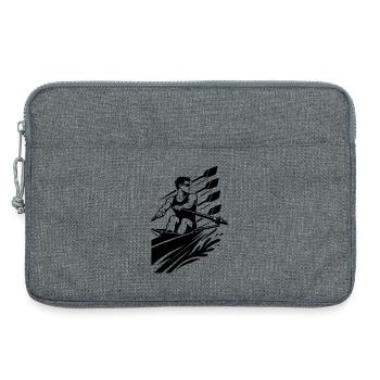 Rudern - Laptoptasche 13" - Grau meliert - Vorne