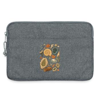 Fossilien | Paläontologie & Urzeit - Laptoptasche 13" - Grau meliert - Vorne
