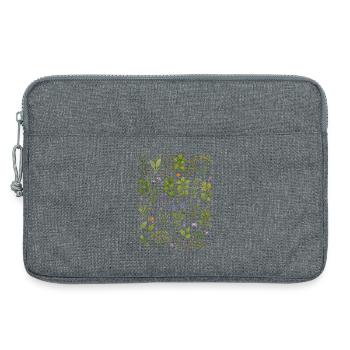 Küchenkräuter | Kräuter & Garten - Laptoptasche 13" - Grau meliert - Vorne