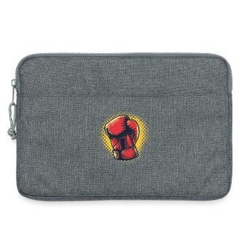 Boxhandschuhe Grafik - Laptoptasche 13" - Grau meliert - Vorne
