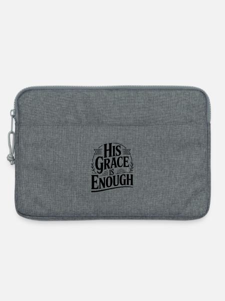 Seine Gnade reicht aus. - Laptoptasche 13" - Grau meliert
