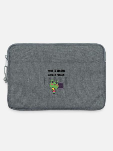 Wie man ein Mathe-Mensch wird - Laptoptasche 13" - Grau meliert
