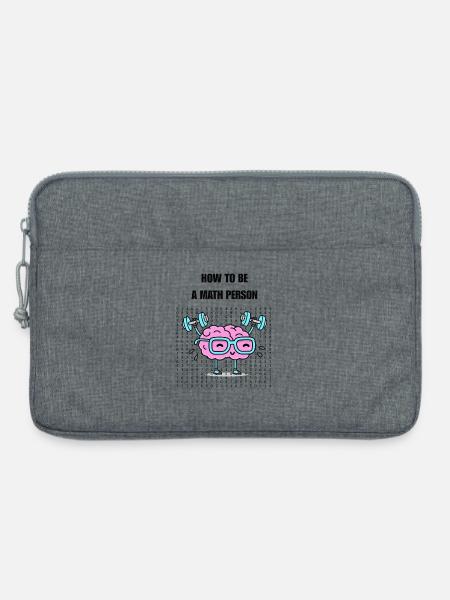 Wie man ein Mathe-Mensch wird - Laptoptasche 13" - Grau meliert