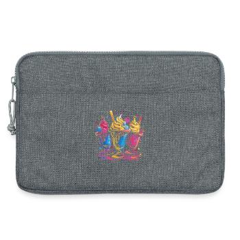 Eisbecher Vaporwave - Laptoptasche 13" - Grau meliert - Vorne