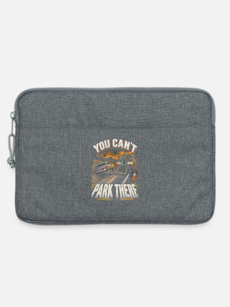 Abschleppfahrer Abschlepper You Cant Park There - Laptoptasche 13" - Grau meliert