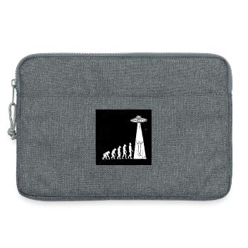  Evolution Mensch Zu Alien Ufo Entführung Science - Laptoptasche 13" - Grau meliert - Vorne