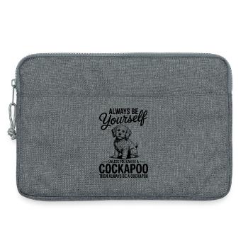 Cockapoo Spruch Hunde Lustiges Cockapoo Geschenk - Laptoptasche 13" - Grau meliert - Vorne