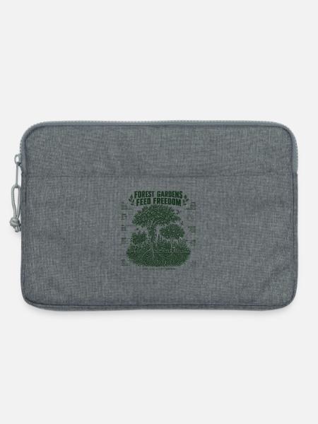 Waldgärten nähren Freiheit - Laptoptasche 13" - Grau meliert
