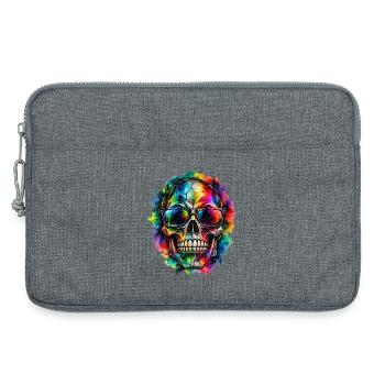 Color Skull – Wild Vision - Laptoptasche 13" - Grau meliert - Vorne
