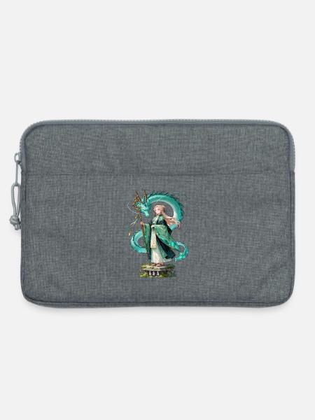 Ryuu Sage – Drachen Magierin Anime Manga - Laptoptasche 13" - Grau meliert