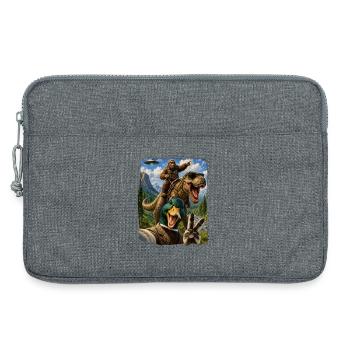 Mallard Duck Selfie Bigfoot T Rex UFO Funny Gifts - Laptoptasche 13" - Grau meliert - Vorne