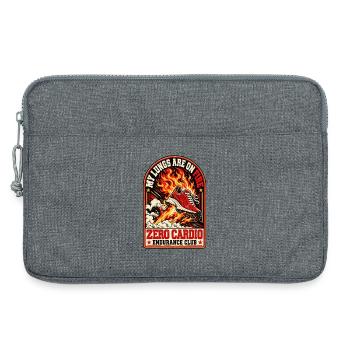 Meine Lungen brennen – Zero Cardio Endurance Club - Laptoptasche 13" - Grau meliert - Vorne