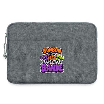 Bonbon Bande - Halloween Süßigkeiten - Laptoptasche 13" - Grau meliert - Vorne
