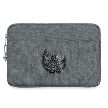 Motocross Enduro Fahrer Offroad Motorrad Geschenk - Laptoptasche 13" - Grau meliert - Vorne