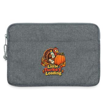 Thanksgiving-Truthahn Little Turkey Loading Baby - Laptoptasche 13" - Grau meliert - Vorne