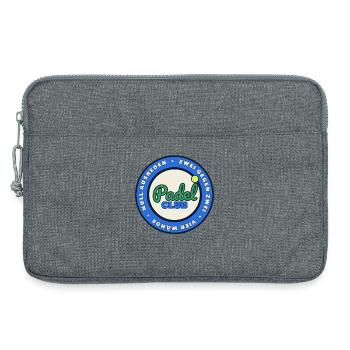 Padel Club - Zwei gegen Zwei, vier Wände - Laptoptasche 13" - Grau meliert - Vorne