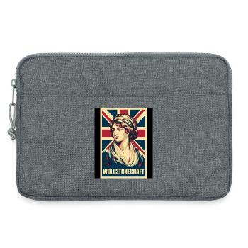 Mary Wollstonecraft UK Pop Art - Laptoptasche 13" - Grau meliert - Vorne