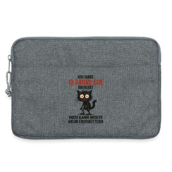 13. Hochzeitstag 13 Jahre verheiratet 13 Jahre Ehe - Laptoptasche 13" - Grau meliert - Vorne