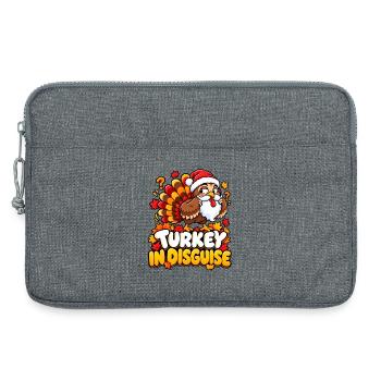 Turkey in Disguise Cartoon Christmas - Laptoptasche 13" - Grau meliert - Vorne