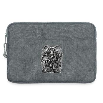 Krampus – Der düstere Dämon der Rauhnächte - Laptoptasche 13" - Grau meliert - Vorne