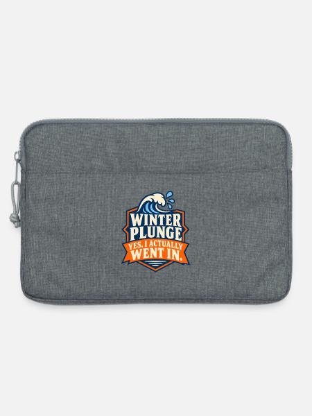Winter Sprung Kaltwasser-challenge Schwimmfinisher - Laptoptasche 13" - Grau meliert