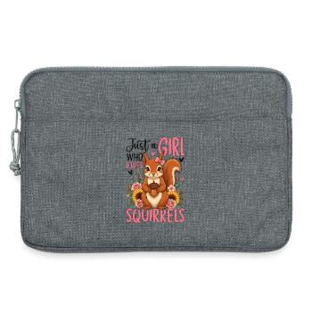 Just a Girl Who Loves Squirrels - Laptoptasche 13" - Grau meliert - Vorne