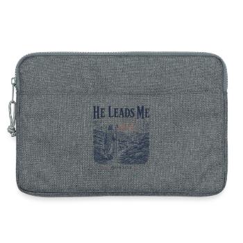 Psalm 23 Hirten-christliches Design - Laptoptasche 13" - Grau meliert - Vorne