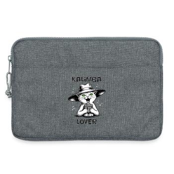 Katzenspiel Kalimba – Kalimba-Liebhaber - Laptoptasche 13" - Grau meliert - Vorne