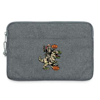 Skelett Reiter Halloween - Laptoptasche 13" - Grau meliert - Vorne