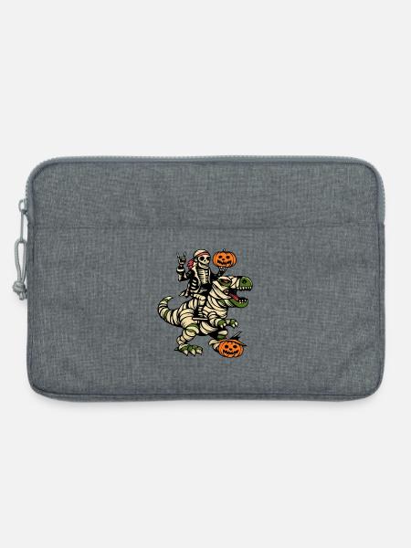 Skelett Reiter Halloween - Laptoptasche 13" - Grau meliert
