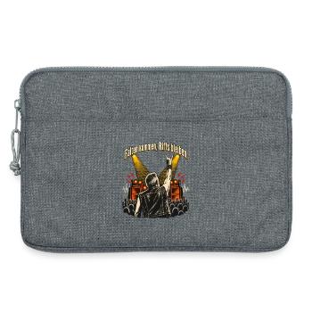 Metal Fan Rock Fan Heavy Metal Spruch - Laptoptasche 13" - Grau meliert - Vorne