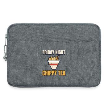 Freitagabend Chippy Tea Lustige britische Pommes - Laptoptasche 13" - Grau meliert - Vorne