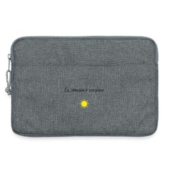 Sois le rayon de soleil de quelqu’un - Sacoche pour ordinateur portable 13 pouces - gris chiné - Devant