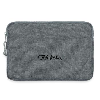 ich liebs - Laptoptasche 13" - Grau meliert - Vorne