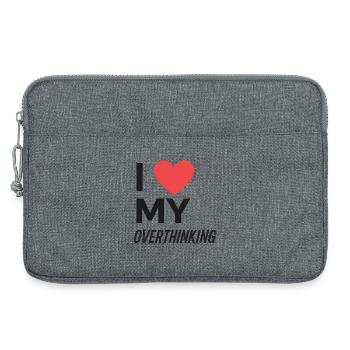 I Love My Overthinking - Laptoptasche 13" - Grau meliert - Vorne