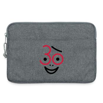 Juhu 30 years! - Laptop bag 13" - heather grey - Front