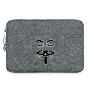 anonymus_vektor_2farb - Laptop bag 13" - heather grey - Front