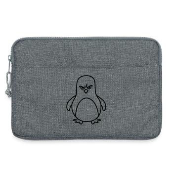 lustiger pinguin - Laptoptasche 13" - Grau meliert - Vorne