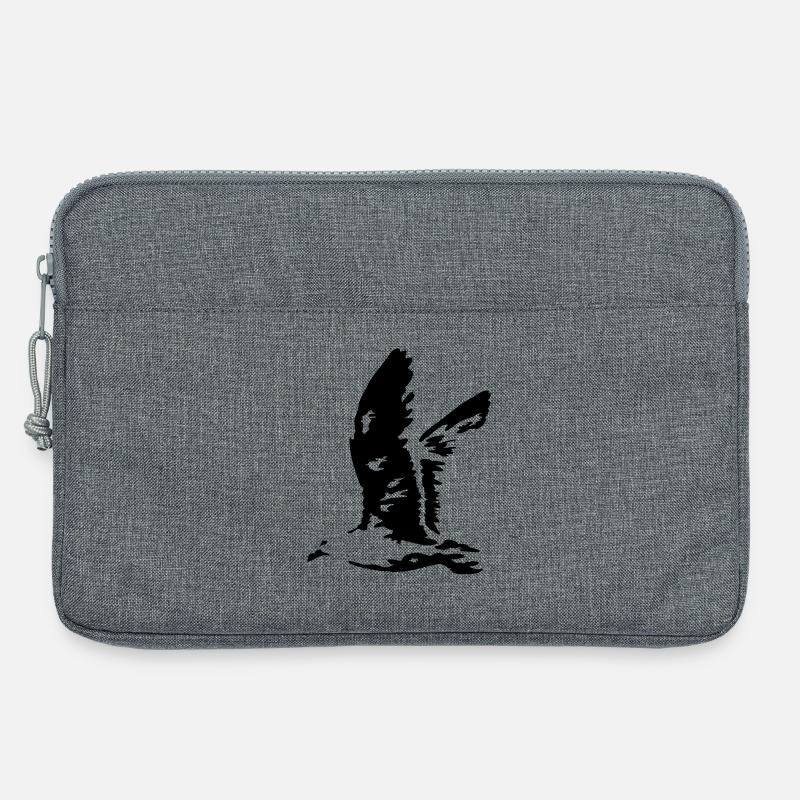 fliegende moewe urlaub - Laptoptasche 13" - Grau meliert