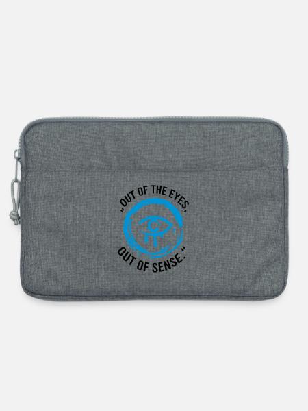 Out of the eyes, out of sense - Laptop bag 13" - heather grey